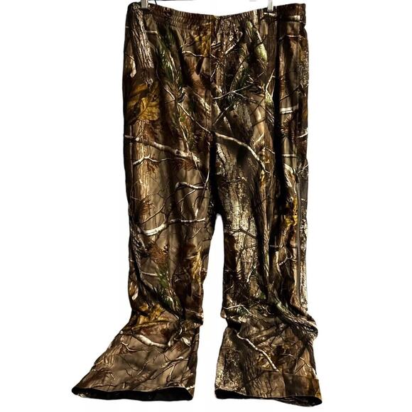 Russell outdoors Pants Mens XL Brown Realtree AP Hunting Camo Deer Side Zip